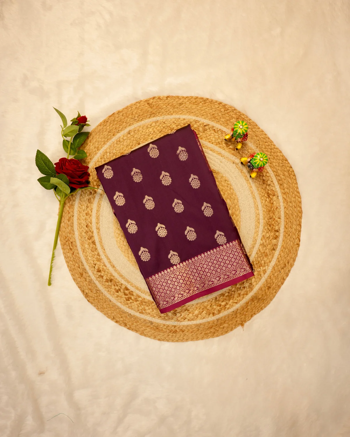Mulberry Viscose Banarasi Saree – Traditional - Image 3