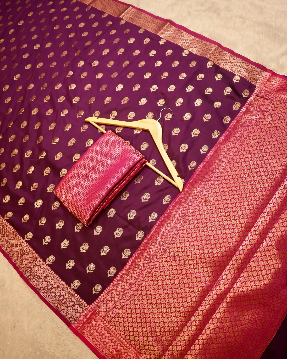 Mulberry Viscose Banarasi Saree – Traditional - Image 2